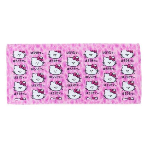 ハローキティ フェイスタオル プリントロングタオル はろうきてぃ ふぇ
