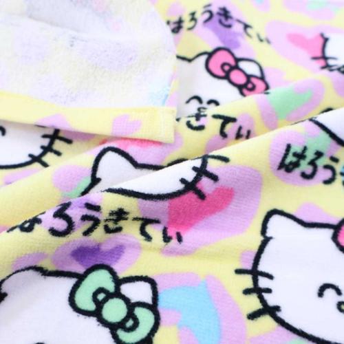 ハローキティ プリントロングタオル フェイスタオル はろうきてぃ ふぇ
