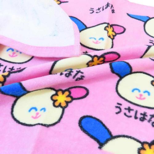 プリントロングタオル フェイスタオル ウサハナ サンリオ うさはな ふ
