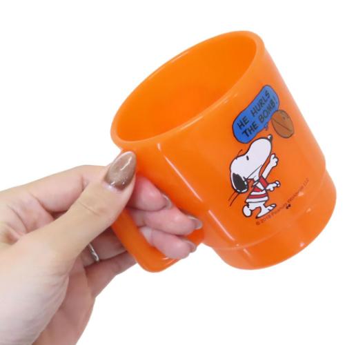 スヌーピー プラスチックマグ ピーナッツ マグカップ キャラクター FOOT BALL 大西賢製販
