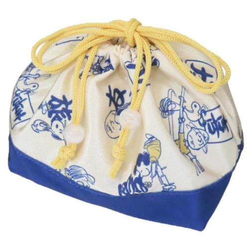 ランチ巾着 和柄巾着 ピーナッツ スヌーピー KANJI 大西賢製販 お弁当きんちゃく