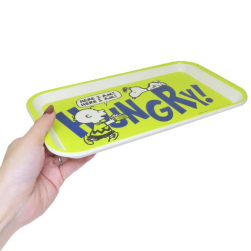 メラミントレイ S 中皿 ピーナッツ スヌーピー HUNGRY 大西賢製販 ランチグッズ キャラクター