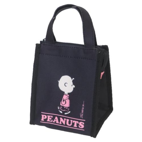 ランチトート ランチバッグスクエア SS チャーリーブラウン BK