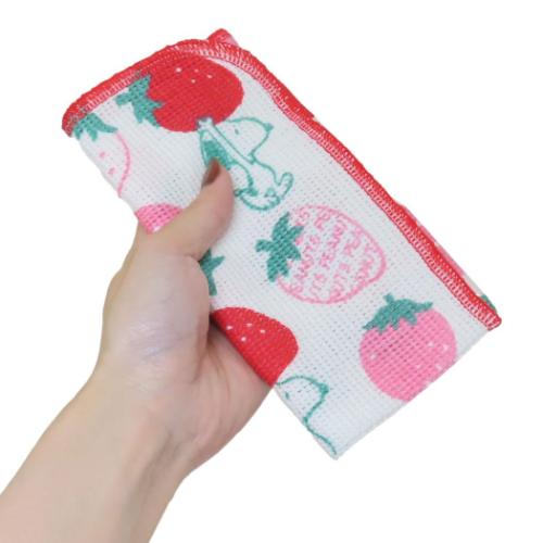 スヌーピー ディッシュクロス ピーナッツ ふきん キャラクター STRAWBERRY 大西賢製販