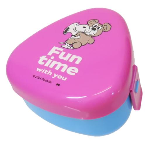 おにぎりケース お弁当箱 スヌーピー FUN TIME PINK ピーナッツ 大西賢製販