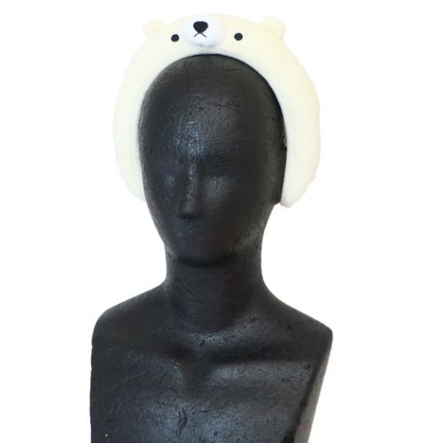 ヘアアクセ ぬいカチュ シロクマ アニマル オスト