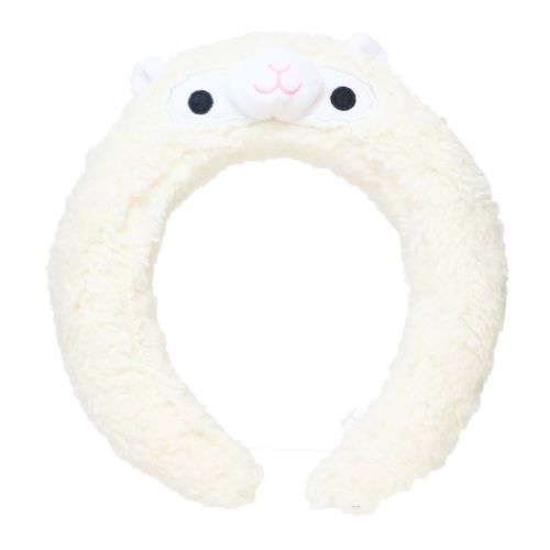 ヘアアクセ ぬいカチュ アルパカ アニマル オスト ぬいぐるみカチューシャ