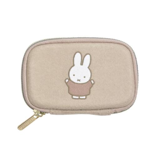 ミッフィー ディックブルーナ 絵本キャラクター カード入れ PUPU FELT ププフェルト カードケース ベージュ ピージーデザイン
