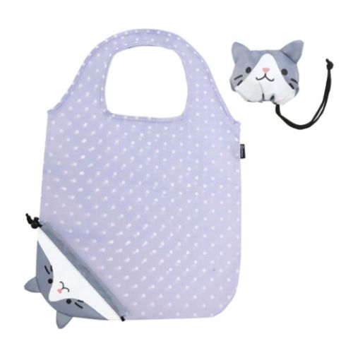 Yahoo! Yahoo!ショッピング(ヤフー ショッピング)エコバッグ アニマルデイズ ecoron エコロン ねこ ハチワレネコ 折りたたみ ショッピングバッグ お買い物かばん