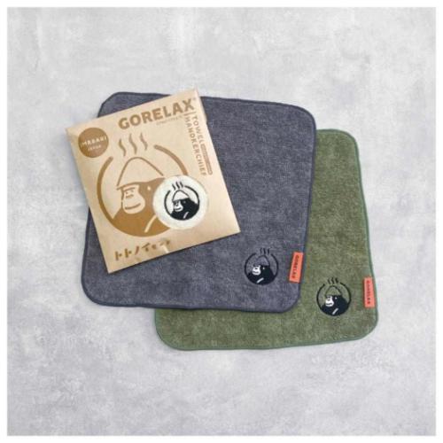 ミニタオル タオルハンカチ ごリラックス トトノイモード パイン