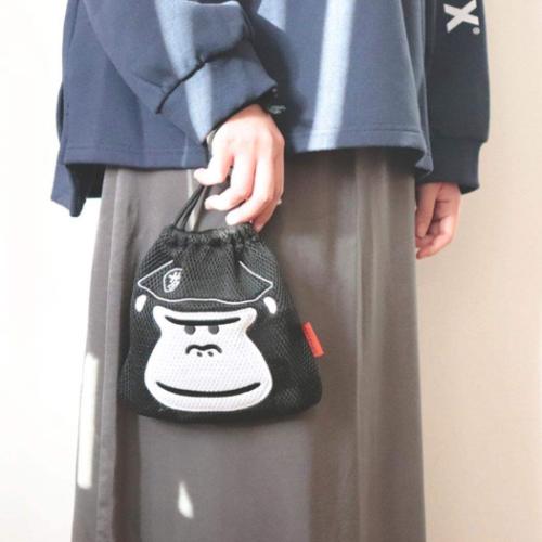 まもるさん洗える巾着 ごリラックス 巾着袋 パインクリエイト