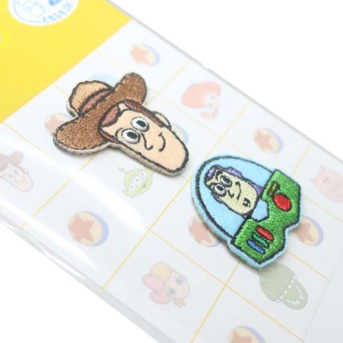 トイストーリー ワッペン ミニアイロンパッチシール2枚セット ウッディ バズ ディズニー パイオニア 手芸用品