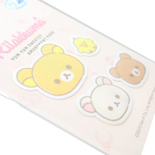 ミニアイロンパッチシール4枚セット ワッペン リラックマ サンエックス パイオニア 手芸用品 キャラクター