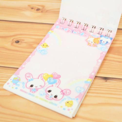 クーリア tropical rabi Wリングメモ 4柄入り 平成レトロ メモ帳 メモ帳 リングメモ キャンディツインズ ハッピーフレンズ クーリア 新
