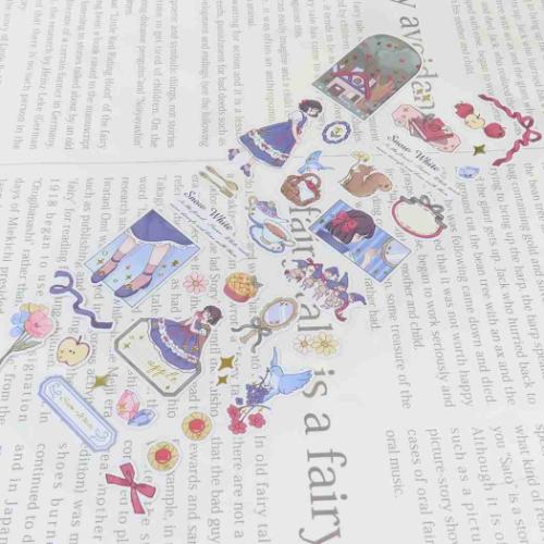 シールシート リトルメロウブックスステッカー スノーホワイト クーリア