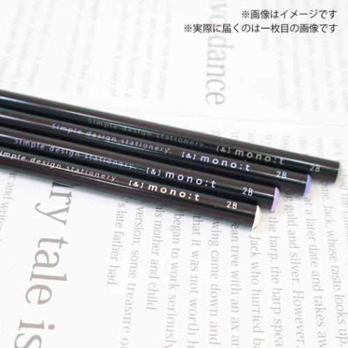 丸軸 鉛筆 2B アンドモノトーン えんぴつ クーリア パープル グッズ