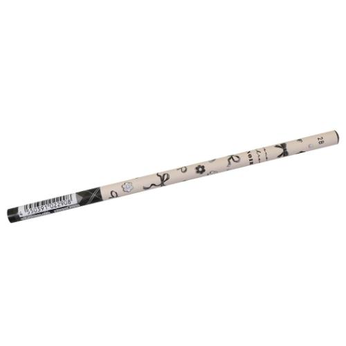 鉛筆 2B 丸軸 モノクロームノワール アイボリー クーリア 新学期準備文具 筆記用具