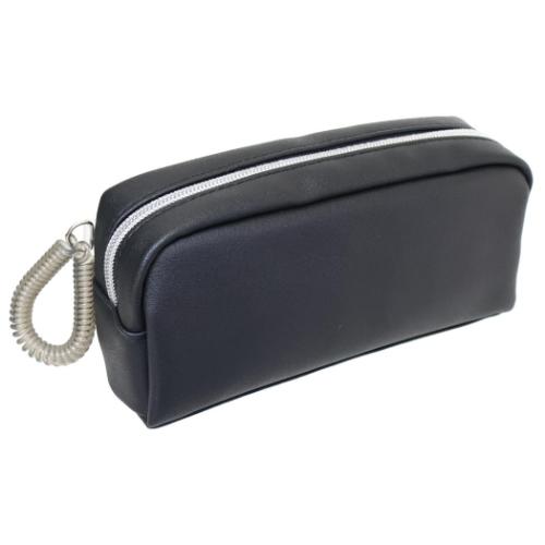 ペンケース Wクリアポケットペンポーチ マインド ブラック クーリア