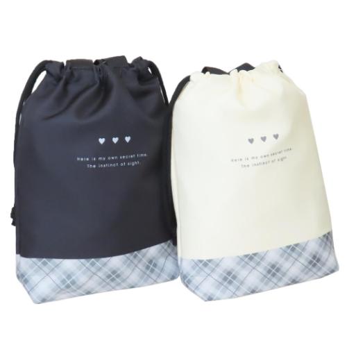 シューズバッグ 運動靴かばん リボン マイパステルメモリー クーリア 新学期準備雑貨