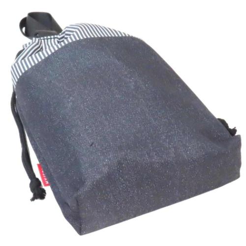 運動靴かばん モノトーン シューズバッグ クーリア アドミッドインサイド ブラックデニム グッズ