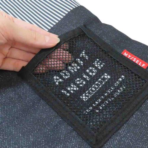 運動靴かばん モノトーン シューズバッグ クーリア アドミッドインサイド ブラックデニム グッズ