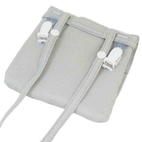 クリップポケット ショルダー付きマルチポッケ チェックとえなが クーリア クリップポーチ キッズポーチ