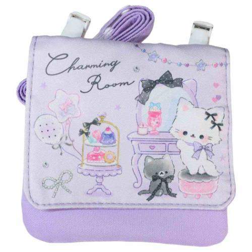 ショルダー付きマルチポッケ クリップポケット チャーミングルーム クーリア クリップポーチ