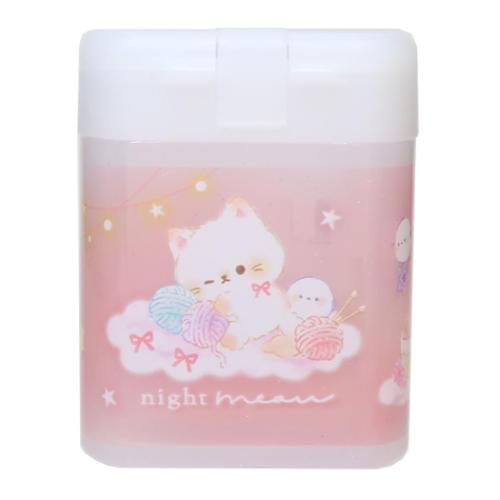 鉛筆削り ナイトミャウ 2WAYシャープナー ハンドメイド クーリア 新学期準備