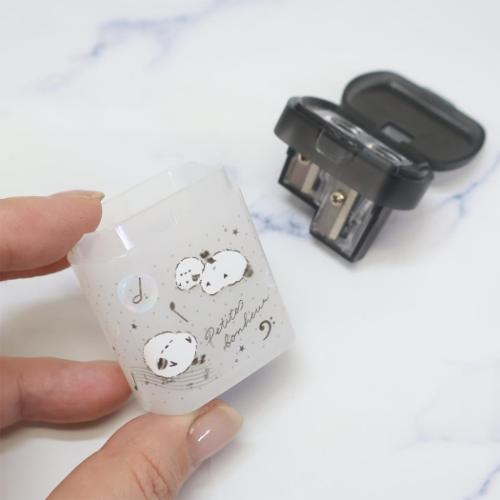 2WAYシャープナー シマエナガ 鉛筆削り クーリア プチボヌール 音符 グッズ