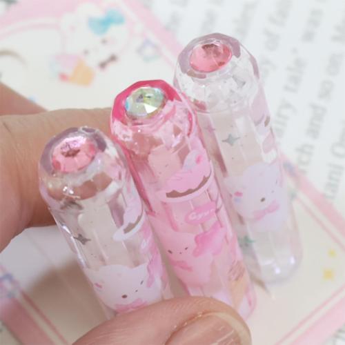 鉛筆キャップ クラウドポップタイム クリスタルキャップ 3本セット ストロベリー 新学期準備文具 かわいい