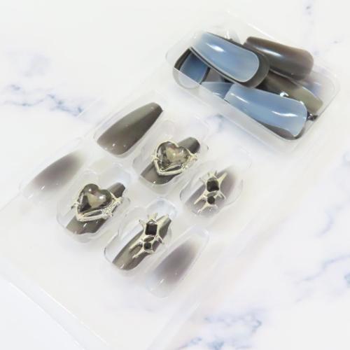 コスメ雑貨 マグネットネイルチップ バレリーナ ジェムブラック クーリア