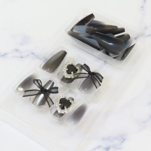 コスメ雑貨 マグネットネイルチップ バレリーナ シュガーブラック クーリア