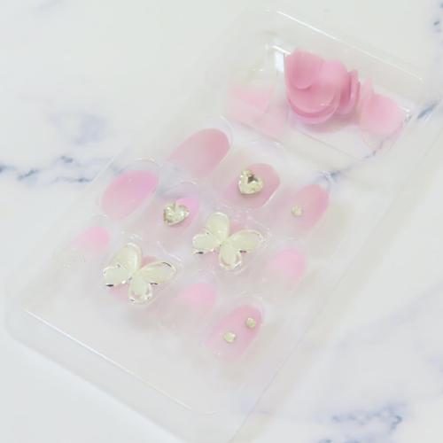 コスメ雑貨 マグネットネイルチップ オーバル ジュエルピンク クーリア