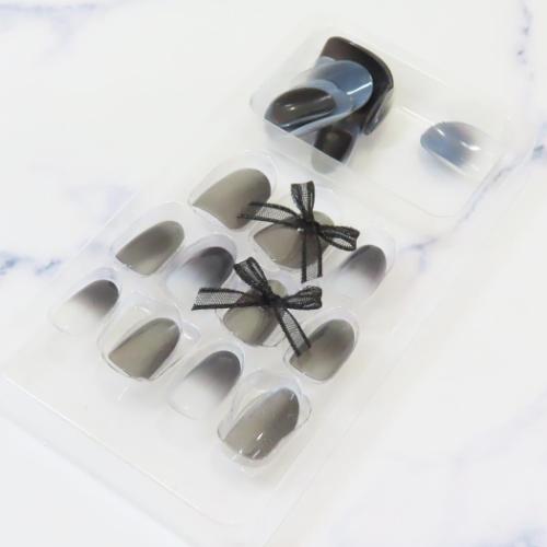 コスメ雑貨 マグネットネイルチップ オーバル スイートブラック クーリア ネイルアート 付け爪