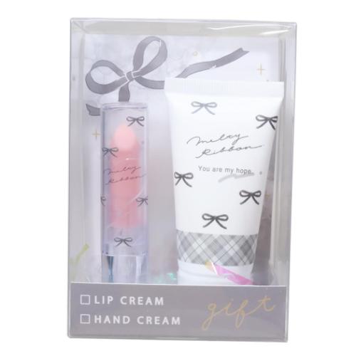 コスメ雑貨 リップクリーム＆ハンドクリームセット ブラック