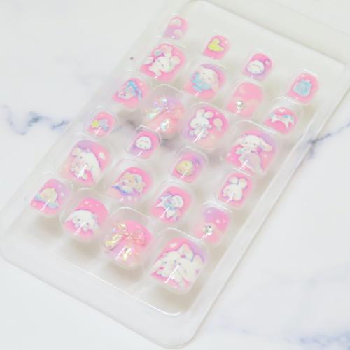 コスメ雑貨 タイニーネイルチップ おやすみバニー クーリア 付け爪 未就学児