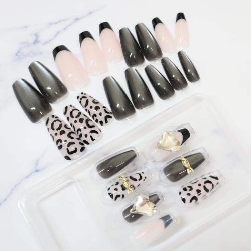 コスメ雑貨 ワンタッチネイルチップ バレリーナ マグネットブラック クーリア