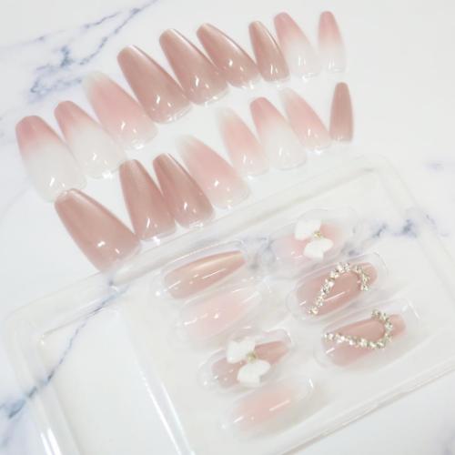 コスメ雑貨 ワンタッチネイルチップ バレリーナ マグネットピンク クーリア 付け爪