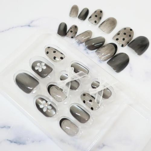 コスメ雑貨 ワンタッチネイルチップ オーバル マグネットデイジー クーリア 付け爪