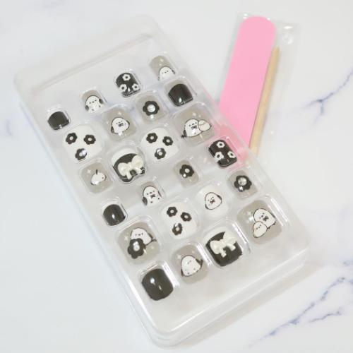 コスメ雑貨 タイルーネイルチップ モノエナガ クーリア 付け爪 未就学児