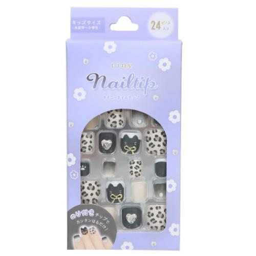 コスメ雑貨 タイルーネイルチップ レオパードキャット クーリア 付け爪 未就学児