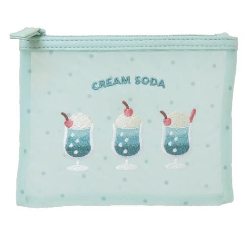 ミニポーチ クリームソーダ CREAM SODA フラットポーチ ドット