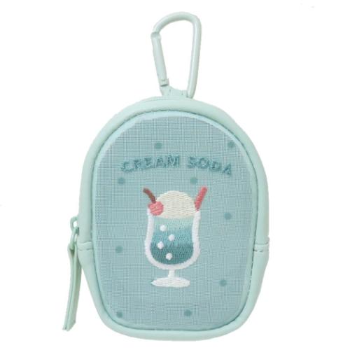 カラビナ付きポーチ クリームソーダ CREAM SODA ミニポーチ ドット 小物入れ