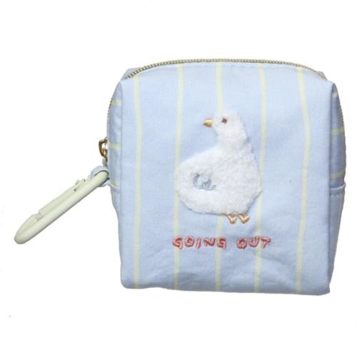 ミニポーチ ピッコロット スクエアミニポーチ あひる クーリア