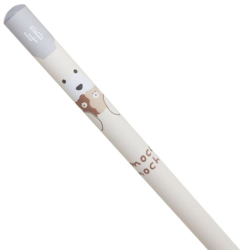 丸軸えんぴつ4B 鉛筆 ほっこりモコモカ クリーム クーリア