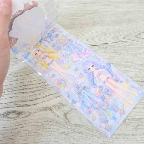 きせかえシール ドレスアッププリンセスシール ブルーアンジュプリンセス クーリア