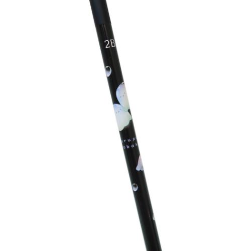 えんぴつ 天面ラインストーン付き鉛筆 2B 丸軸 ドロップアニマル おばけ クーリア 新学期準備文具 筆記用具