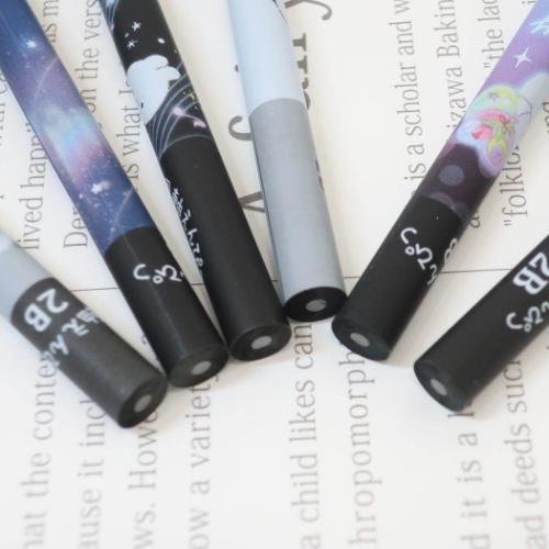 えんぴつ 黒軸鉛筆 2B 丸軸 ミシュマシュ グレー クーリア 新学期準備文具 筆記用具