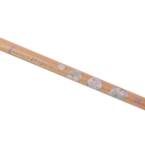 えんぴつ 木軸鉛筆 2B 丸軸 ふわりんぺんぎん クーリア 新学期準備文具 筆記用具