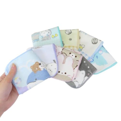 ミニタオル タオルハンカチ ハンカチタオル むぎゅっとふれんず クーリア 汗拭きタオル